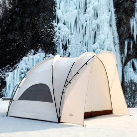 REGULUS レギュラス CAMPING KAN キャンピングカン キャンプ ファミリーテント コットンテント グループキャンプ TCコットン　TCテント　ドッキング　ドームテント　トンネルテント　個性的【 5 ～ 6人用】 送料無料