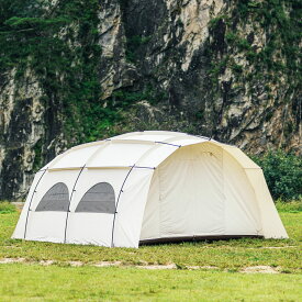 OAK DOME L オークドーム L CAMPING KAN キャンピングカン キャンプ キャンプ ファミリーテント コットンテント トンネルテント ドームテント 大型テント TCコットン 2ルームテント ドッキング 【 7 ～ 8人用】 送料無料