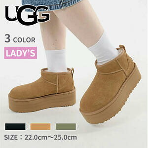 yԌ10%zOFFUGG CLASSIC ULTRA MINI PLATFORM AO vbgtH[ [gu[c NVbN Eg ~j fB[X 