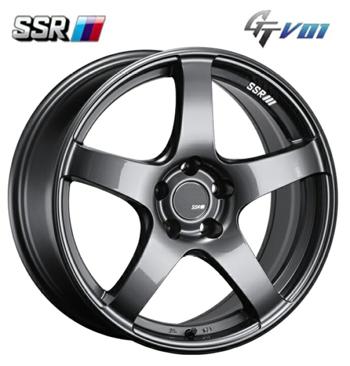 楽天市場】SSR GTV01 17インチ 7J+42 4H100 グラファイトガンメタ 新品 