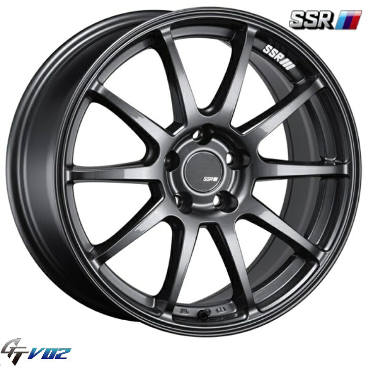 楽天市場】SSR GTV02 18インチ 8.5J+44 5H100 グラファイトガンメタ 