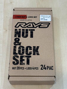 RAYS ���C�Y�yRAYS 17HEX L31 NUT&LOCK M12X1.5/6H �N���[�����b�L�z���b�N�i�b�g�t�� 24��(�i�b�g×20 ���b�N�i�b�g×4) 6H�p