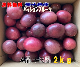 予約　パッションフルーツ Sサイズ 2kg　A品＋B品バラ詰め33個前後入り　種子島産送料無料【別途送料北海道・沖縄・東北】