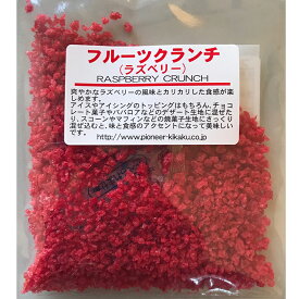 フルーツクランチ ラズベリー 20g パイオニア企画 製菓材料 トッピング 焼き菓子生地 混ぜ込むラズベリー風味 クランチ スイーツ お菓子材料 トッピング 手作り キット