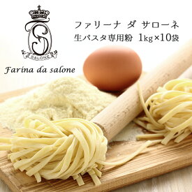 ファリーナ ダ サローネ 日清製粉 生パスタ専用粉 1kg×10袋 パスタフレスカ 準強力粉 生茹で麺 デュラム粉 小麦粉 パン用小麦粉 生パスタ 手打ちパスタ デュラム小麦 小麦粉 10キロ