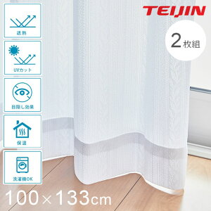 �e�C�W�� �z�[���v���e�N�g ���[�X�J�[�e�� 2���g �y��100×133cm�z �J�[�e�� ���[�X �z���C�g �� ���F UV�J�b�g �ՔM �􂦂� �ې� �`�Ԉ�����H �ՔM�� ������ �ߓd ���{�� ��l TEIJIN �����h�~