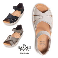 4E 簡単調節 面ファスナーサンダル ミスキョウコ the GARDEN STORY 153543【送料無料】幅広 サイズ調整 …