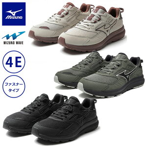 ミズノ ウエーブフリーライド WP SW スーパーワイド 4E 【送料無料】 ウォーキングシューズ スニーカー 防水 レディース メンズ 靴 男女兼用 ファスナー 屋外 外出 シニア 介護 B1GE2401 MIZUNO 13918