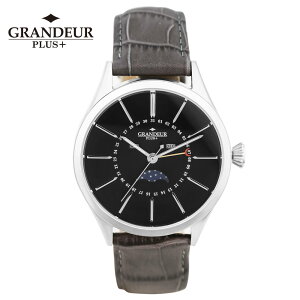 GRANDEUR PLUS �O�����h�[���v���X GRP011W2 ���[���t�F�C�Y �N�I�[�c �N�H�[�c ���v ���U�[ �E�H�b�`�y���������z watch ���v ���j�� �v���[���g �yTV�h���}�g�p���f���z 1�N�ۏ� �V���o�[/�u���b�N 