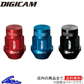 ホイールナット デジキャン アルミレーシングナット 16個セット 全長45mm M12 DIGICAM 16本セット 袋ナット 60°テーパー 超超ジュラルミン(A7075-T6) sgw【店頭受取対応商品】