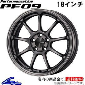 カローラ ZWE211 アルミホイール エンケイ パフォーマンスライン PF09【18×8J 5-100 INSET45】ENKEI PerformanceLine 18インチ 5穴 +45 インセット45 COROLLA 車用ホイール 1本 4本セット 1台分 一台分 1枚 4枚【店頭受取対応商品】