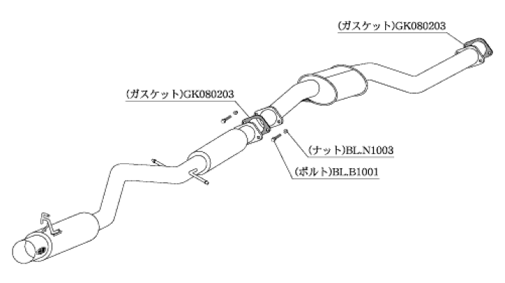 楽天市場】マークII JZX110 マフラー 柿本改 ハイパーフルメガN1