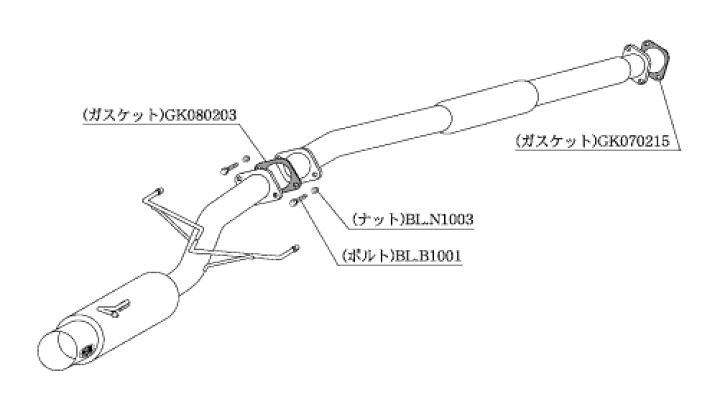 楽天市場】ランサーエボリューションVII VIII CT9A マフラー 柿本改
