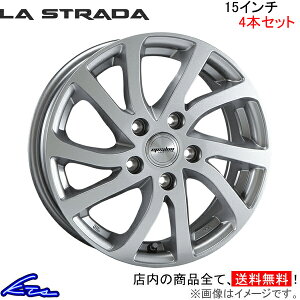 ノア R80 R85 アルミホイール ラ・ストラーダ ティラード イプシロン LTE560K53T LA STRADA ラストラーダ TIRADO Epsilon 15インチ 5穴 114.3 +53 インセット53 NOAH 車用ホイール 1本 4本セット 1台分 一台分 1枚