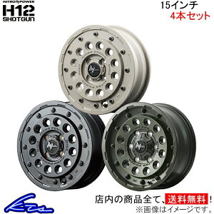 GuCS DA64W A~zC[ MID iCgp[ H12VbgKy15×5J 4-100 INSET45z}JT[rX NITRO POWER H12 SHOTGUN 15C` 4 +45 CZbg45 Gu[ EVERY WAGON ԗpzC[ 1{