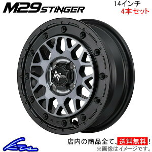 Xy[VA(MA) MK32 MK42 A~zC[ MID iCgp[ M29XeBK[y14×4.5J 4-100 INSET45 Z~OXz}JT[rX NITRO POWER M29 STINGER 14C` 4 +45 CZbg45 Spacia GEAR ԗpzC