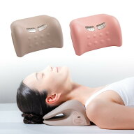【10月5日まで15,000円⇒9,980円】ネックストレッチャー Kirala ベージュ／ピンク EMS搭載 温熱機能 頸椎…