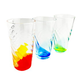 琉球 ガラス グラス タンブラー コップ カップ 沖縄 お土産 シーサイドロンググラス