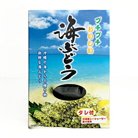 沖縄 お土産 海ぶどう お取り寄せ グルメ 沖縄産シークヮーサー果汁使用【海ぶどう タレ付 BOX 50g】