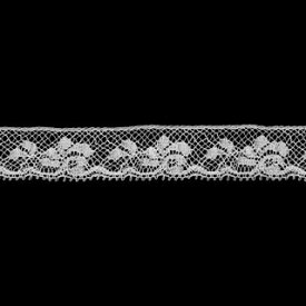 【m切売り】 フランス製 リバーレース オフホワイト オフ白 約17mm幅 ベビー服 子供服 婦人衣料 手芸 ブライダル インテリア レースドールに最適