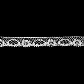 【m切売り】 フランス製 リバーレース オフ白 幅約10mm ベビー 子供服 婦人衣料 手芸 ブライダル インテリア レースドールに最適