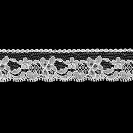 【m切売り】 フランス製リバーレース オフ白 約23mm幅ベビー 子供服 婦人衣料 手芸ブライダル インテリア レースドールに最適