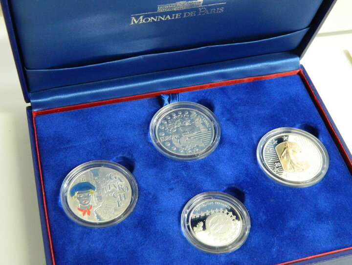 楽天市場】[中古] 送料無料 DE PARIS 2002年 2003年 銀貨4種セット 