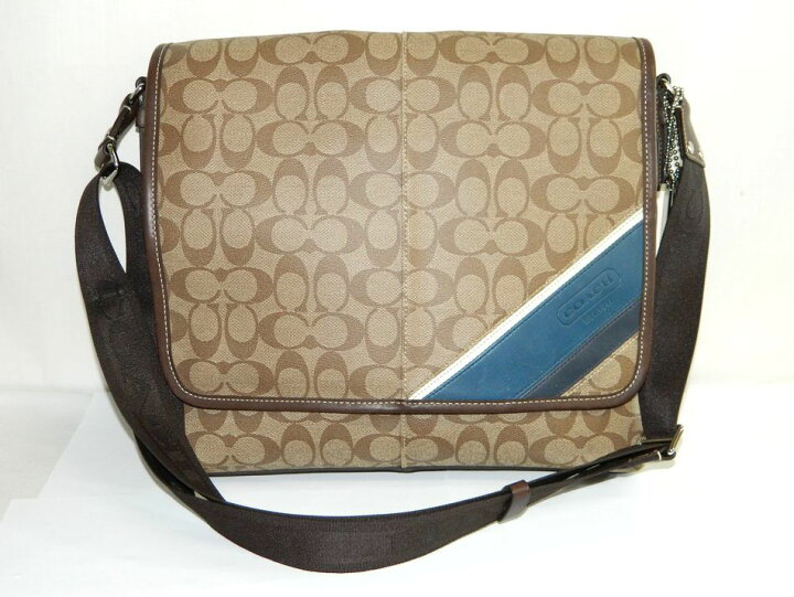 楽天市場】[中古] 送料無料 COACH シグネチャー ショルダーバッグ  