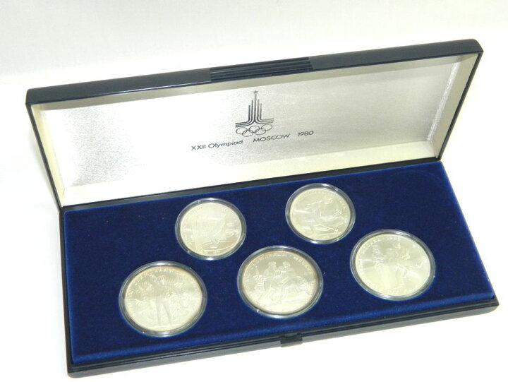 楽天市場】[中古] 送料無料 1980年 モスクワオリンピック 記念硬貨 10  