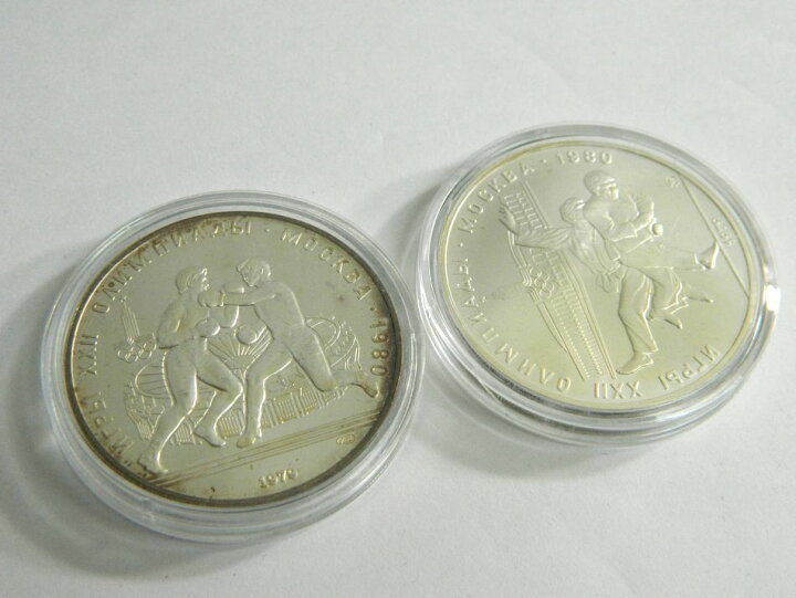 楽天市場】[中古] 送料無料 1980年 モスクワオリンピック 記念硬貨 10  