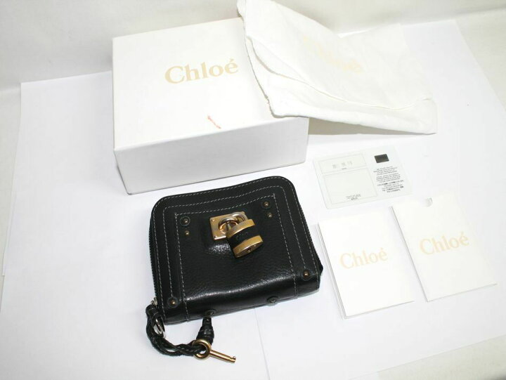楽天市場】[中古] 送料無料 Chloe パディントン 2つ折り財布 ラウンド 