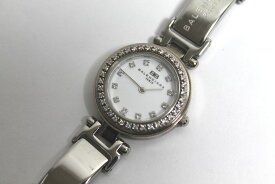 [中古] BALENCIAGA ラインストーン レディース 腕時計 2針 SS 女性用 クォーツ ホワイト系 シルバー系 バレンシアガ USED品 動作品