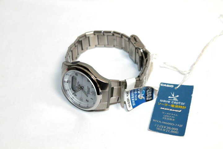 楽天市場】[中古] CASIO WAVE CEPTOR 腕時計 WVA-M600D-7AJF ソーラー  