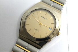 [中古] RADO DIASTAR メンズ 腕時計 113 9519 3 3針 デイト SS 男性用 クォーツ ゴールド系 シルバー系 ラドー ダイヤスター USED品 動作品
