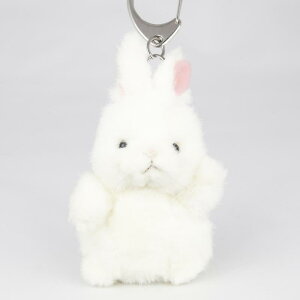 たけのこ プチ森のなかま キーホルダー ウサギ 白 ぬいぐるみ 68445