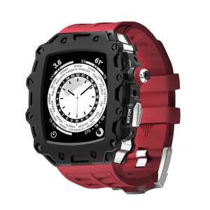 AHNHSKY Apple Watch �o���h 45mm | 44mm �P�[�X �J�o�[ �ϏՌ� ���h�~ �X�|�[�c�o���h �A�b�v���E�H�b�` �o���h iWatch Series 8/7/SE/6/5/4 44 45 mm �ϋv�� �ϏՌ� �����h�~ ���h�~ �u