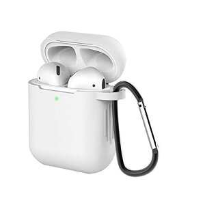 AirPods �P�[�X AirPods��2����Ƒ�1����ɓK�p�i�O��LED���C�g��������j �V���R���J�o�[ �S�ʕی�P�[�X Apple �G�A�[�|�b�Y �J�o�[ �y�� ���^ ���킢�� TPU�P�[�X �ϏՌ� �h�o �J���r�i�t�� ����