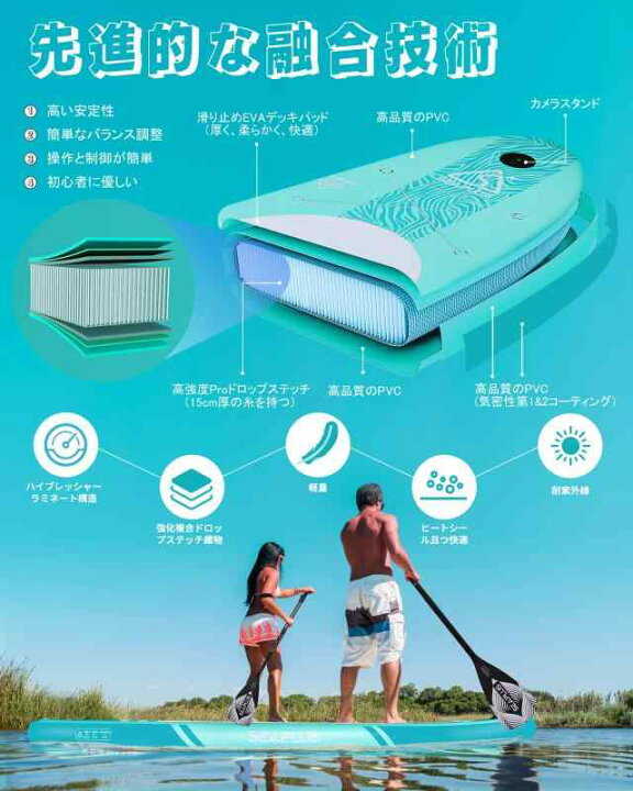 楽天市場】SUPボード サップボード SEAPLUS スタンドアップパドル 