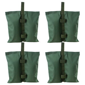 Sutekus テントやタープ固定用 砂袋 容量6L(砂10kg) ウエイトバッグ テント用 重り 重し袋 テントウエイト マジックテープ式 4個入り