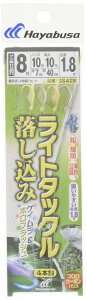 ハヤブサ(Hayabusa) 船極喰わせサビキ ライトタックル 落し込み ケイムラホロフラッシュ4本 SS428 8-10-10