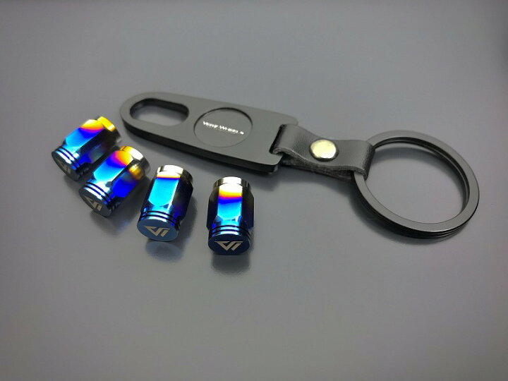 楽天市場 バルブキャップ チタン 4個 ホイール エアバルブ キャップ ブルー 美しい 錆びない キーホルダー バルブレンチ 簡単装着 車用品 足回りドレスアップ Kuhl クール Verz ヴェルズ 906 Kuhl Racing楽天市場店
