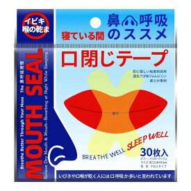 鼻呼吸テープ 口・のどの乾燥・いびきの音を軽減 口閉じテープ おやすみ マウステープ 増量タイプ 30枚入×10個セット「計300枚」いびき軽減グッズ 口呼吸予防に 肌にやさしいタイプ