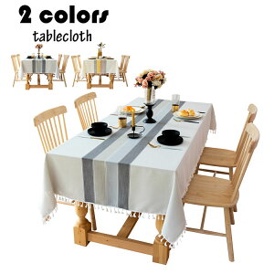 90*90cm �e�[�u���N���X �k�� ������� �e�[�u���Z�b�e�B���O �z �l�p�` �����` �X�g���C�v�� �t�����W�� ������ �e�[�u���N���X �������ȒP ����h�~ �ƒ�p �Ɩ��p �H��J�o�[ 2�F
