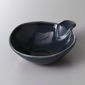 紺手付とんすい12×15×4.5cm食器 国産 陶器 日本製 美濃焼 和食器 煮物 お皿 刺身 焼き魚 鉢 小付 天ぷら デザート 一品