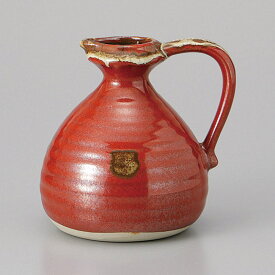 赤手付2号　燗瓶　かんぴん　500cc直火対応商品です日本製 美濃焼　日本酒　熱燗　焼酎　燗付器　酒器　徳利　かんぴん　燗つけ/父の日手作りのため、釉薬・窯の温度等により色合い・模様・柄などそれぞれ風合いが違いますのでご了承下さい