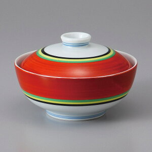 赤帯銀彩駒筋煮物椀 11.3×7.5食器 国産 陶器 日本製 美濃焼 カフェ食器 和食器 和カフェ 煮物皿 お皿 刺身 焼き魚 オードブル おしゃれ シンプル おうちごはん