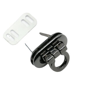 ひねり金具 ひねり錠 リング型 全3色 バッグ 財布 金具 ひねり 錠 おこし錠 バッグ金具 バッグ留め具 ひねり止め 留め具 留め金具 止め金具 ひねり口金 パーツ ターンロック フラップ ハンド