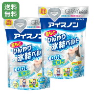 【数量限定カラー】アイスノン 首もとひんやり氷結ベルト グレーカラー 冷感 ベルトタイプ ネッククーラ…