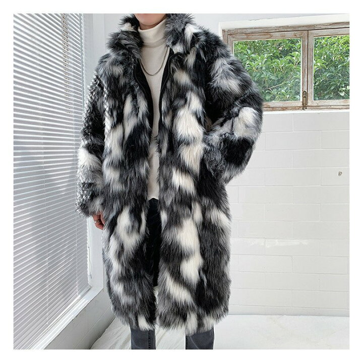 楽天市場】フェイクファージャケット メンズ アウター フェイクファー  