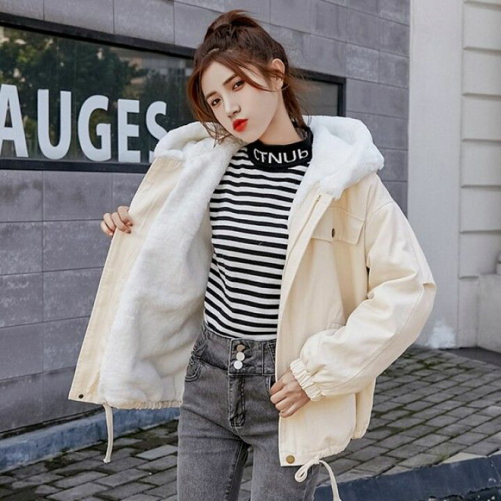 裏ボア マウンテンパーカー レディース アウター 冬 フード ジャケット  